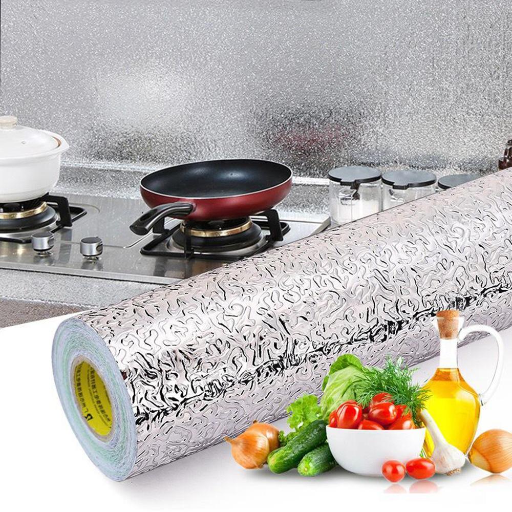 ✅Pack Of 2 ✅Self Adhesive Kitchen Oil Proof Waterproof Kitchen Aluminum Foil Roll