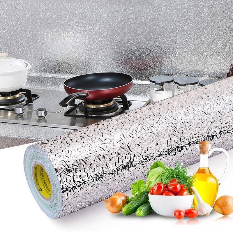 ✅ Pack Of 3 Roll ✅Self Adhesive Kitchen Oil Proof Waterproof Kitchen Aluminum Foil Roll