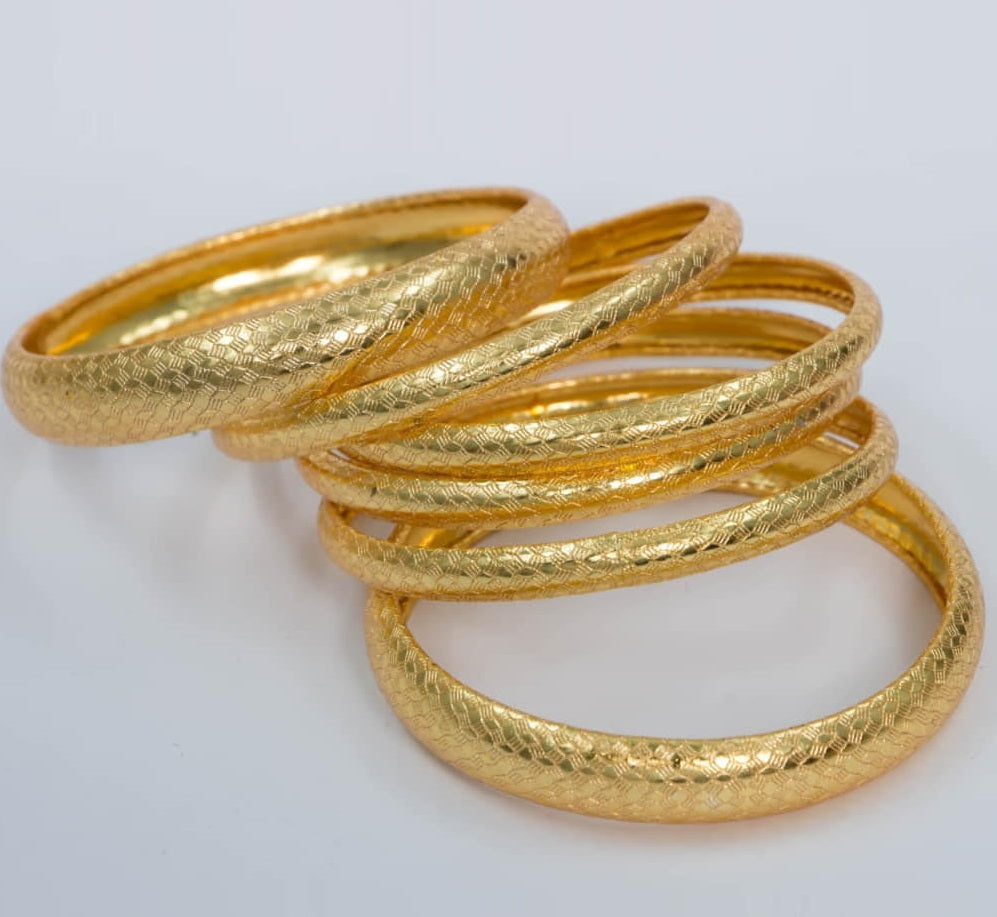 The Royal Bangles in The Town 24K Gold Plated With Fancy Jewelry Box Free