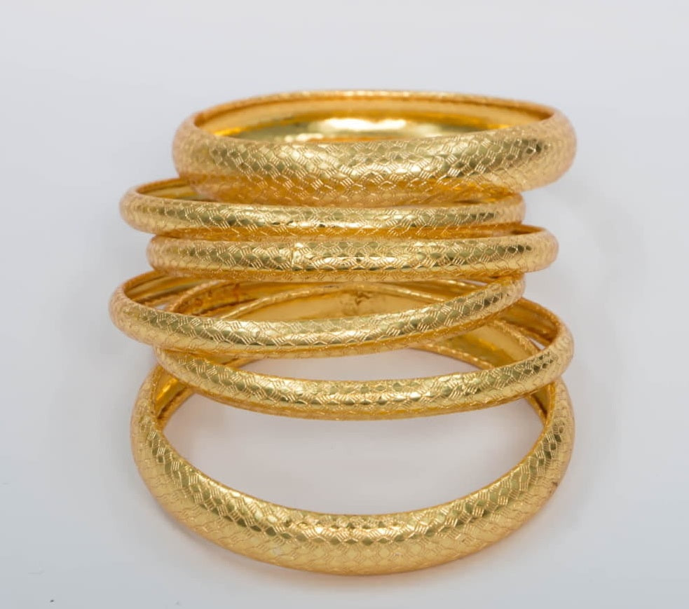 The Royal Bangles in The Town 24K Gold Plated With Fancy Jewelry Box Free