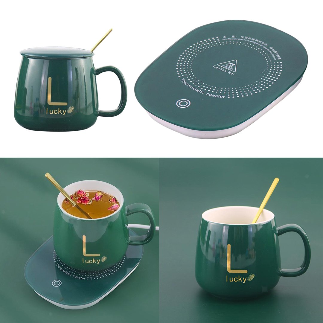 Hot Selling Smart Temperature Control Electric Cup Direct Deal Gift Set Matte Ceramic 55 Degree Mug