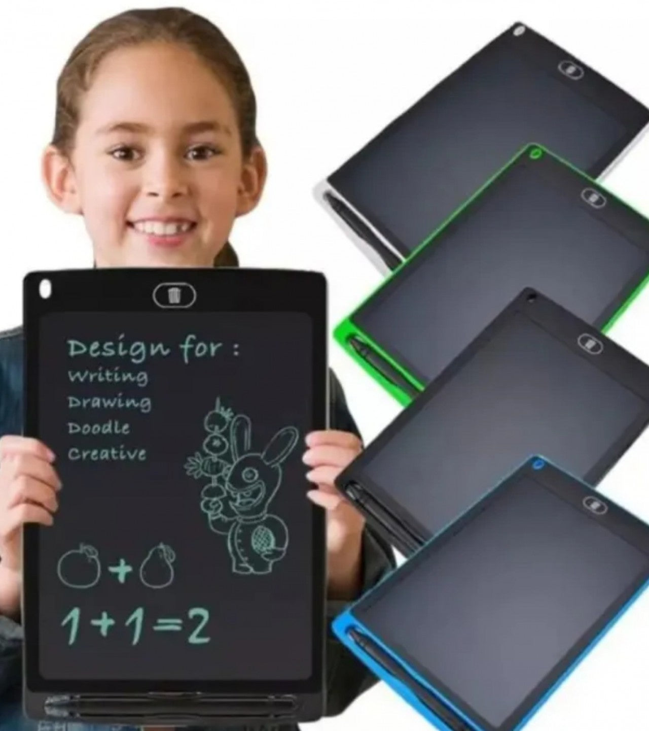 LCD Writing Tablet With Digital Pen For Kids - Eraseable Digital Drawing Doodling Pad For Kids