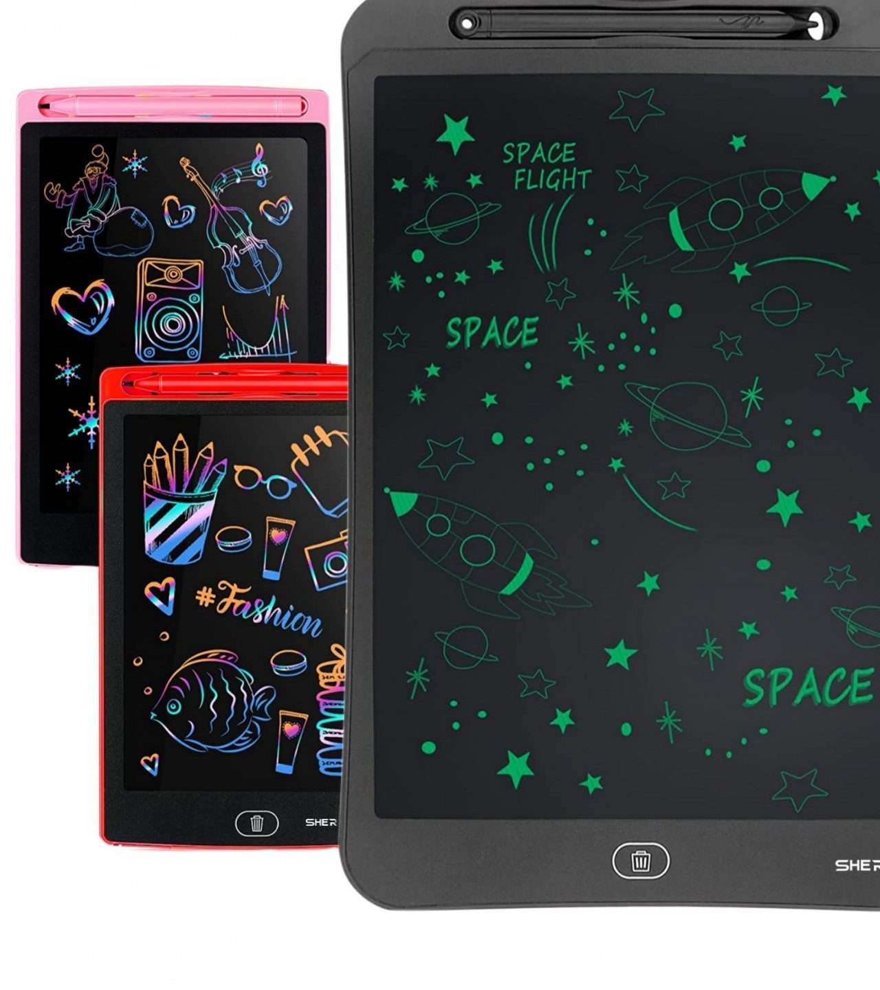 LCD Writing Tablet With Digital Pen For Kids - Eraseable Digital Drawing Doodling Pad For Kids